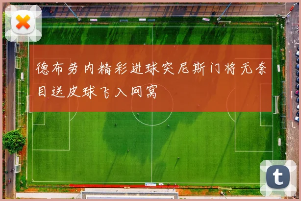 德布劳内精彩进球突尼斯门将无奈目送皮球飞入网窝